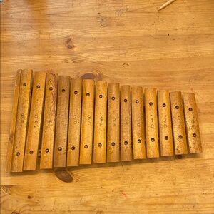 Antique wooden xylophone